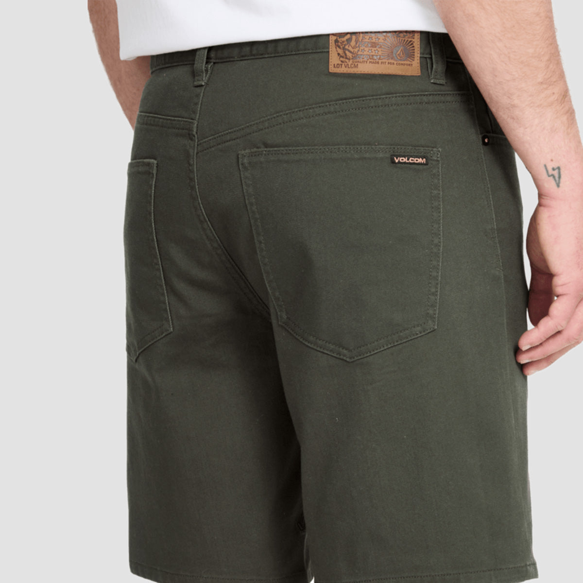 Volcom Solver 5 Pocket 19" Twill Shorts Squadron Green