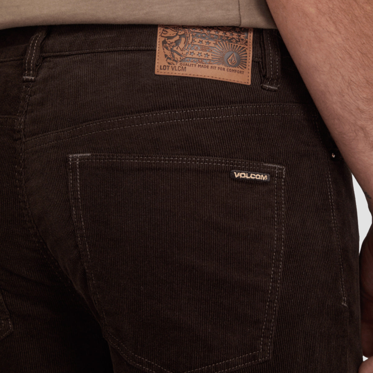 Volcom Solver 5 Pocket Cord Pants Cacao