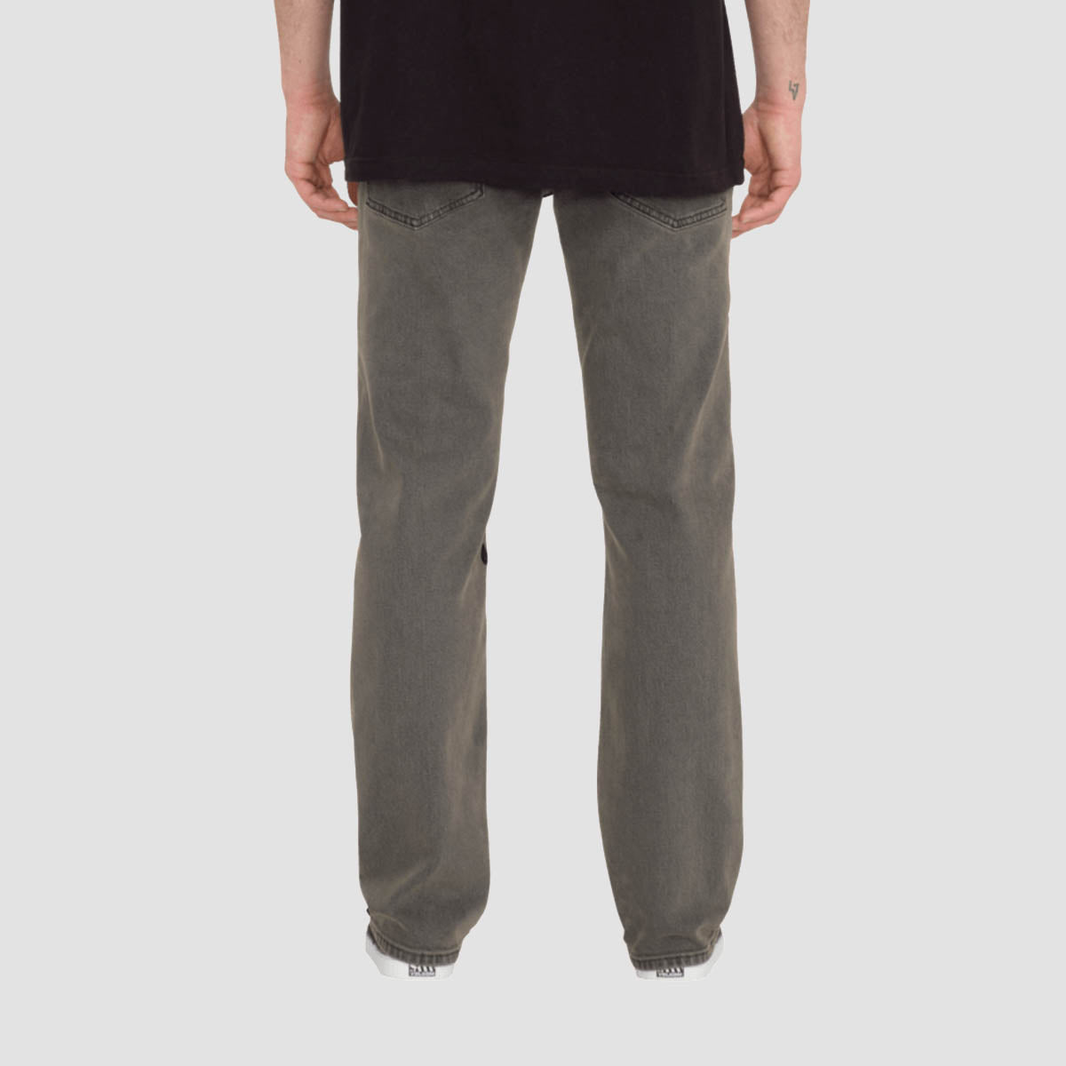 Volcom Solver Modern Straight Fit Jeans Black Ozone