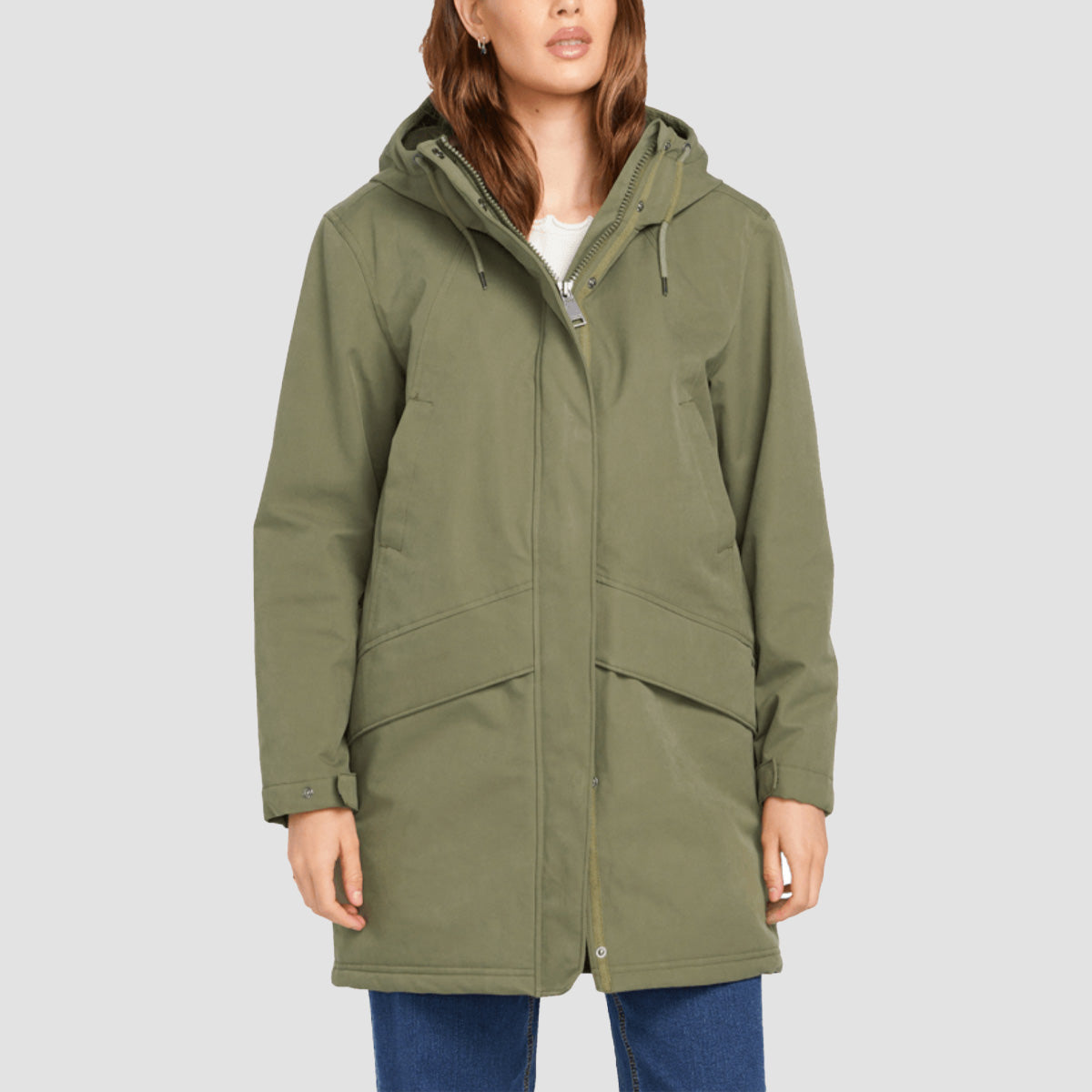 Volcom Somestone 10K Parka Jacket Wintermoss - Womens