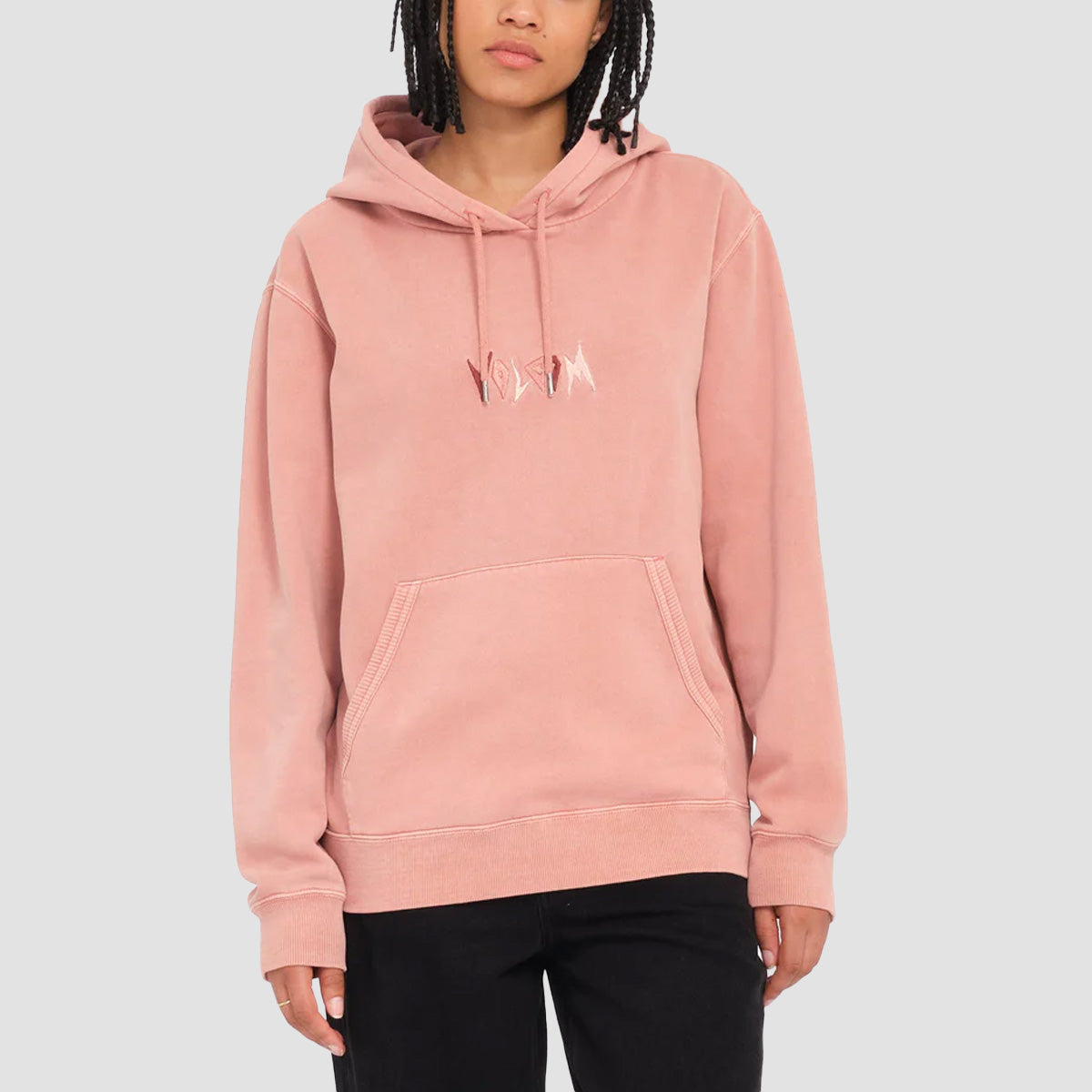 Volcom Spikstone Pullover Hoodie Mauve Rose Womens