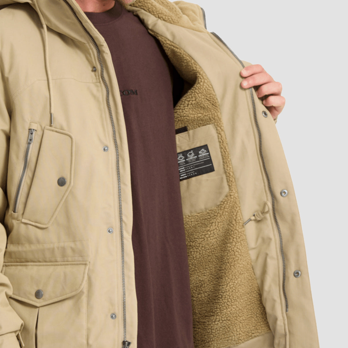 Volcom Starget 5K Parka Jacket Khaki