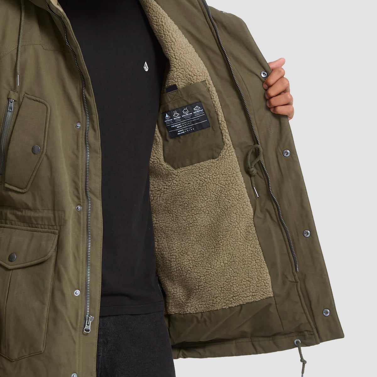 Volcom Starget 5K Parka Jacket Military