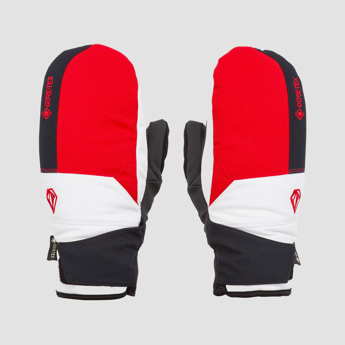 Volcom Stay Dry Gore-Tex Snow Mitts Red