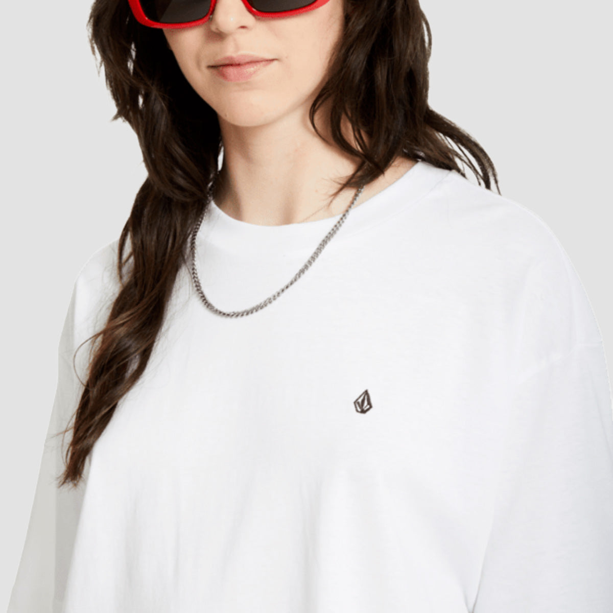 Volcom Stone Blanks Up T-Shirt White - Womens