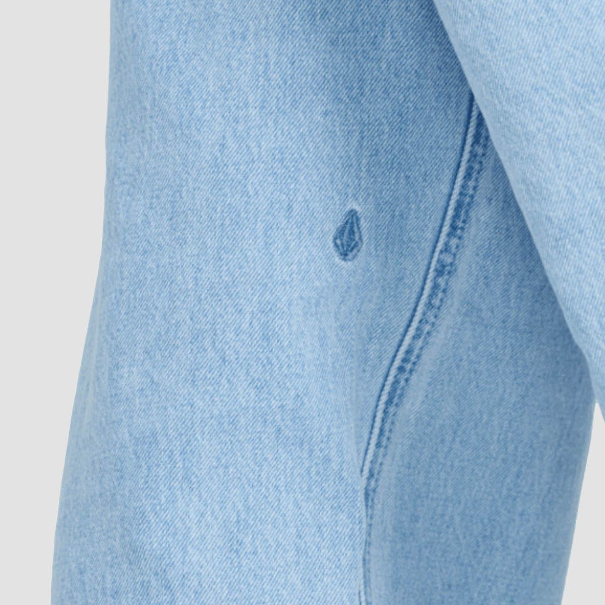 Volcom Stoned High Rise Relaxed Fit Jeans Blue Bird - Womens