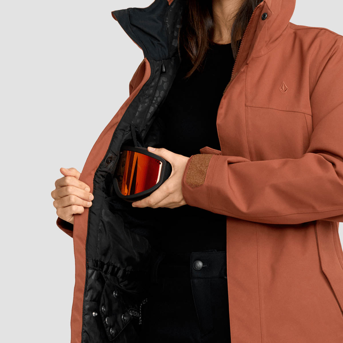Volcom Stoney Shadow Ins 15K Snow Jacket Henna - Womens