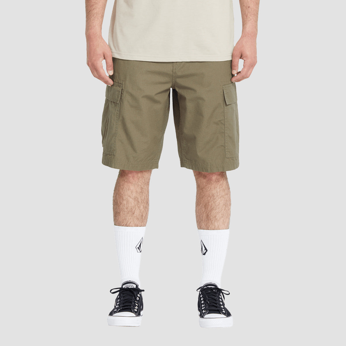 Volcom Strange Tripper 22" Cargo Shorts Wintermoss