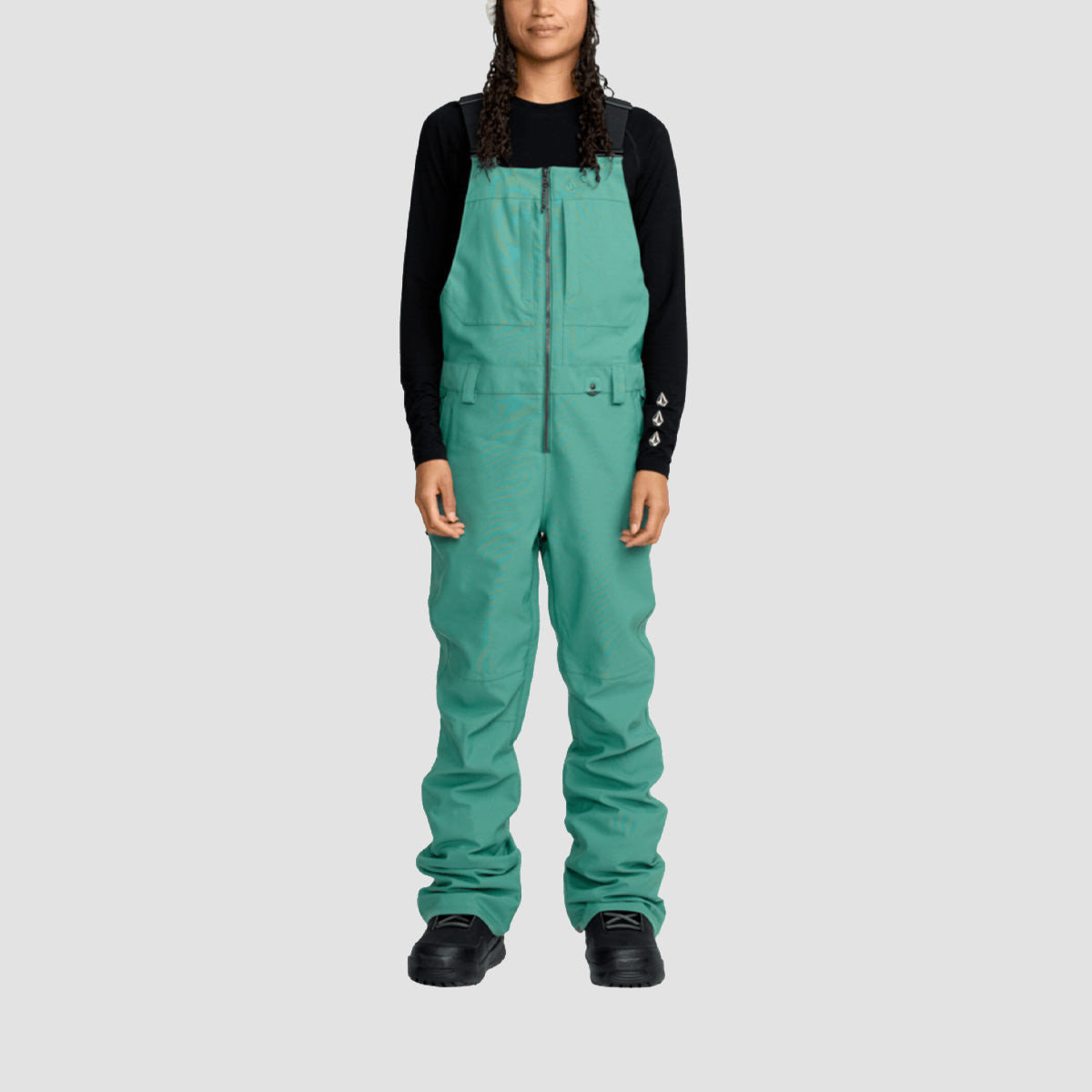 Volcom Swift Bib Overall Snow Pants Spruce Green - Womens