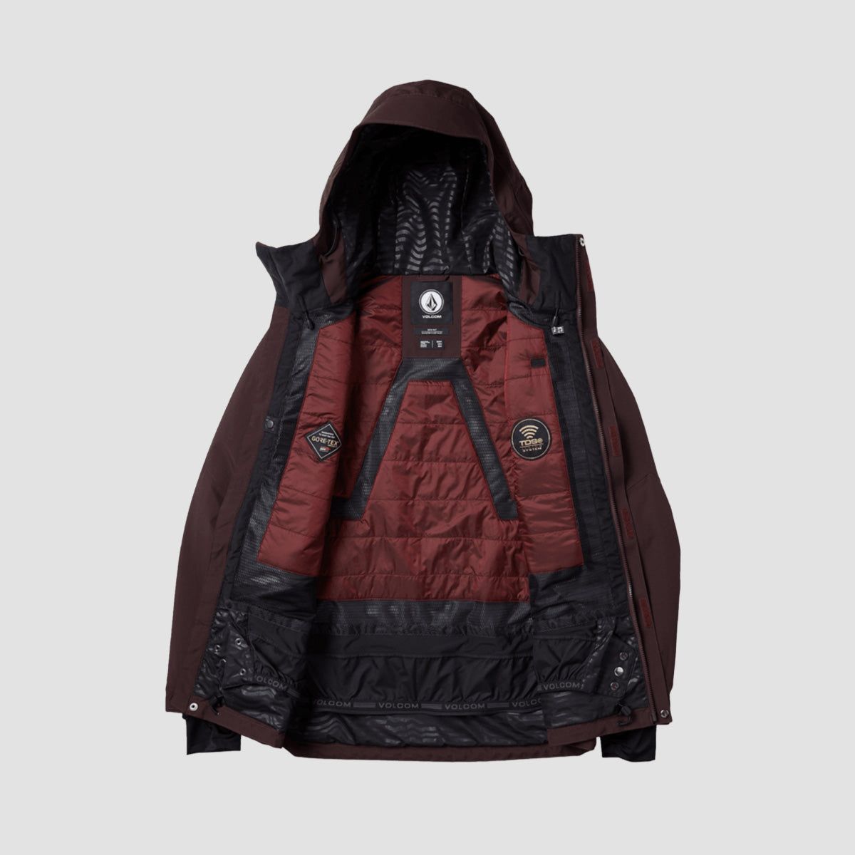 Volcom TDS 2L Gore-Tex Snow Jacket Black Red