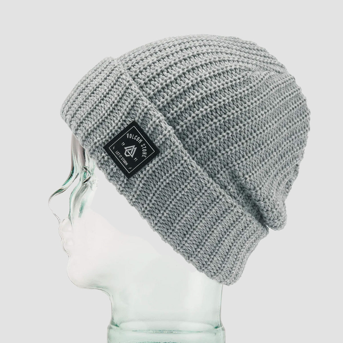 Volcom Thick Knit Beanie Heather Grey - Womens