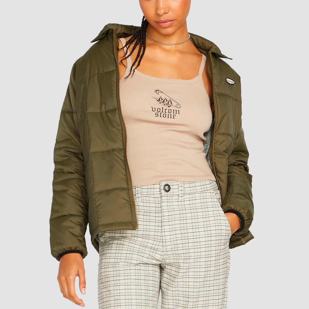 Volcom Thisthatthem Jacket Military - Womens