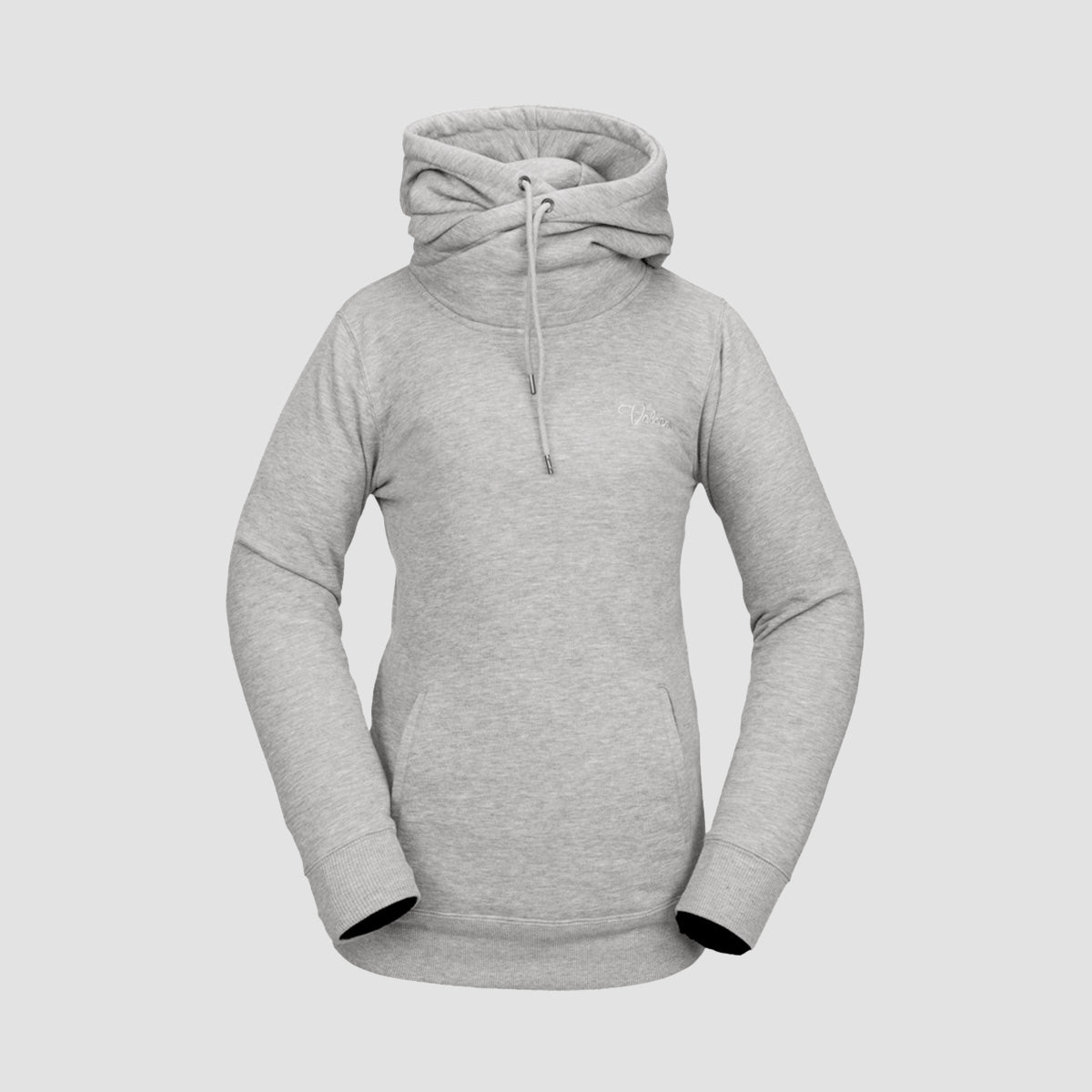 Volcom Tower Pullover Hoodie Heather Grey - Womens
