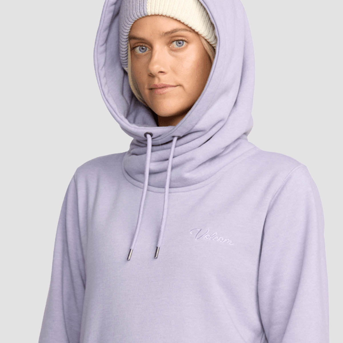 Volcom Tower Pullover Hoodie Lavender Aura - Womens