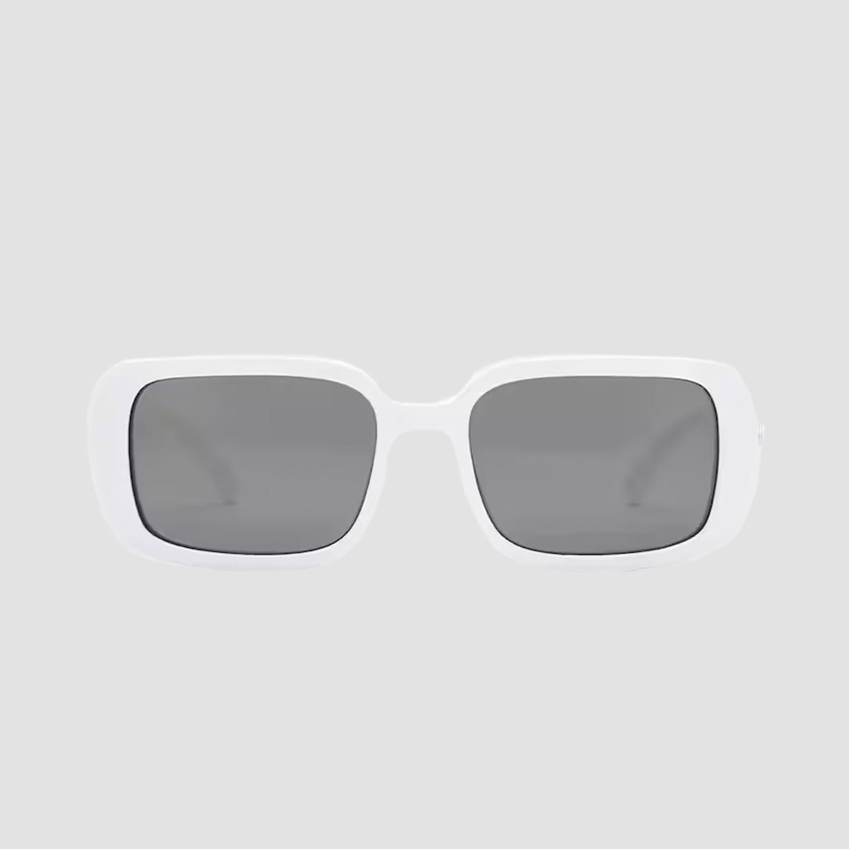 Volcom True Sunglasses Gloss White/Grey Silver Flash - Unisex