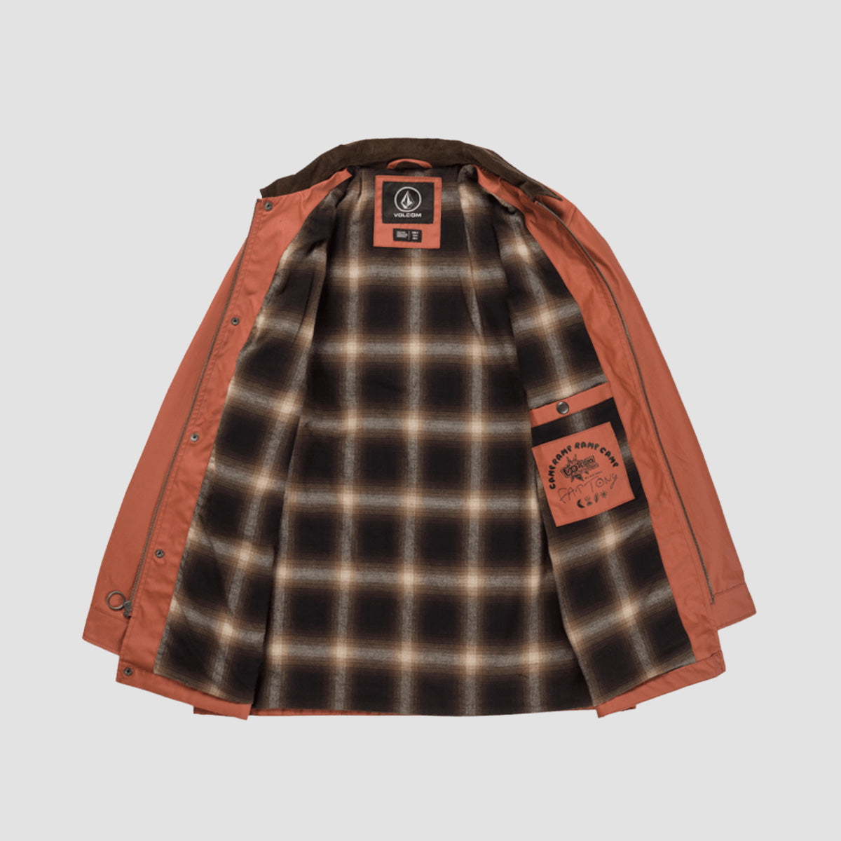Volcom V Ent Fat Tony Jacket Rust