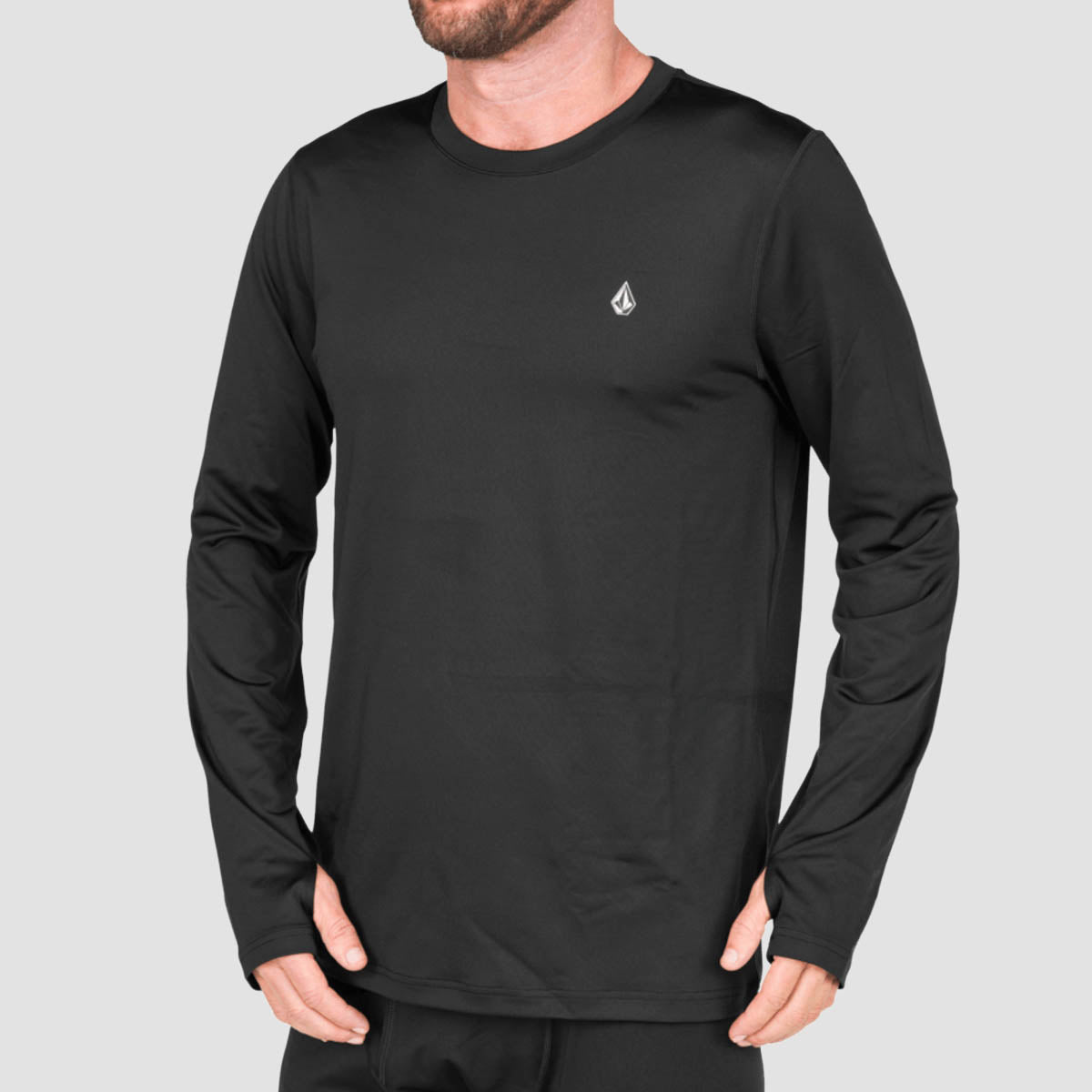 Volcom V-Science Base Layer Longsleeve Crew T-Shirt Black