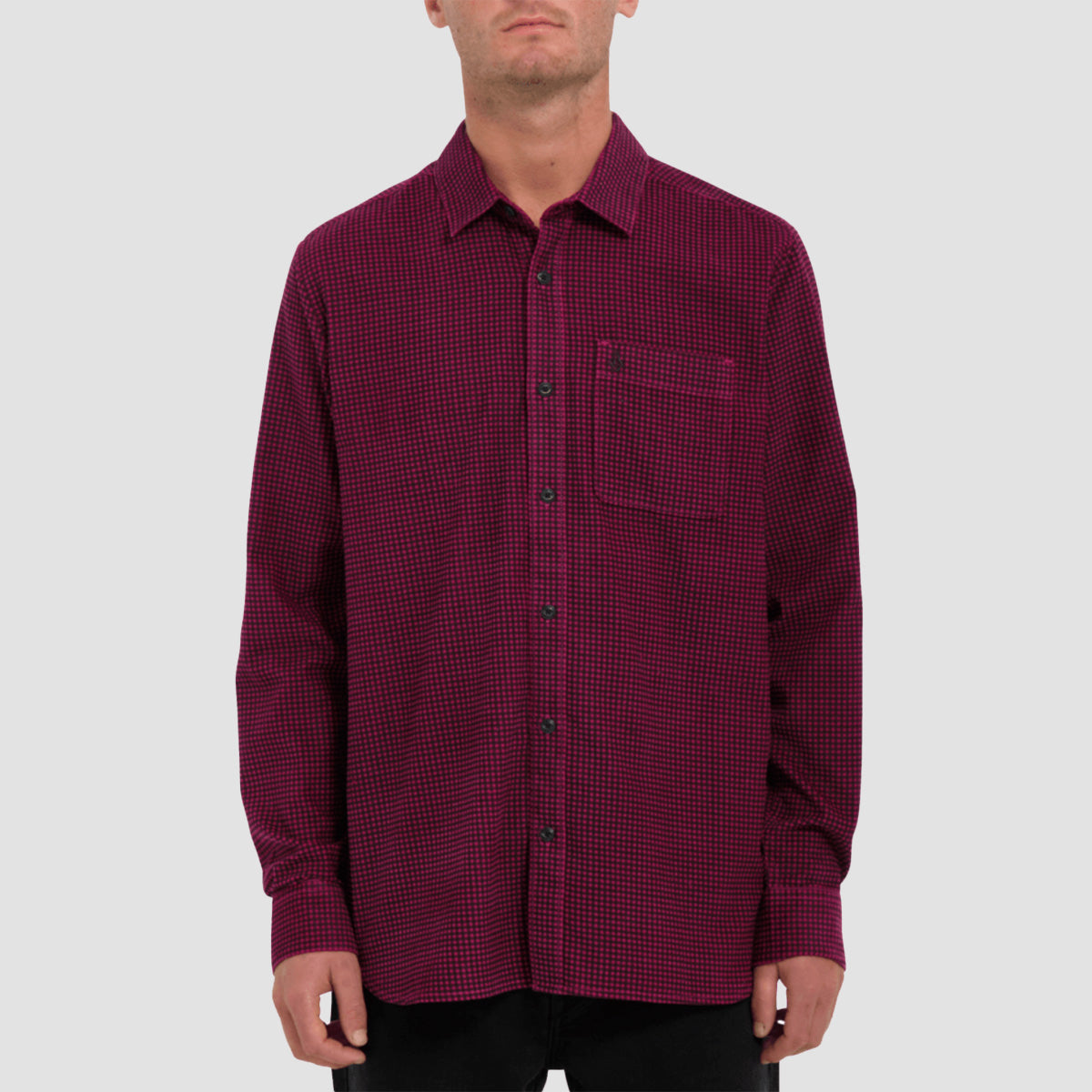 Volcom Zander Longsleeve Shirt Wine