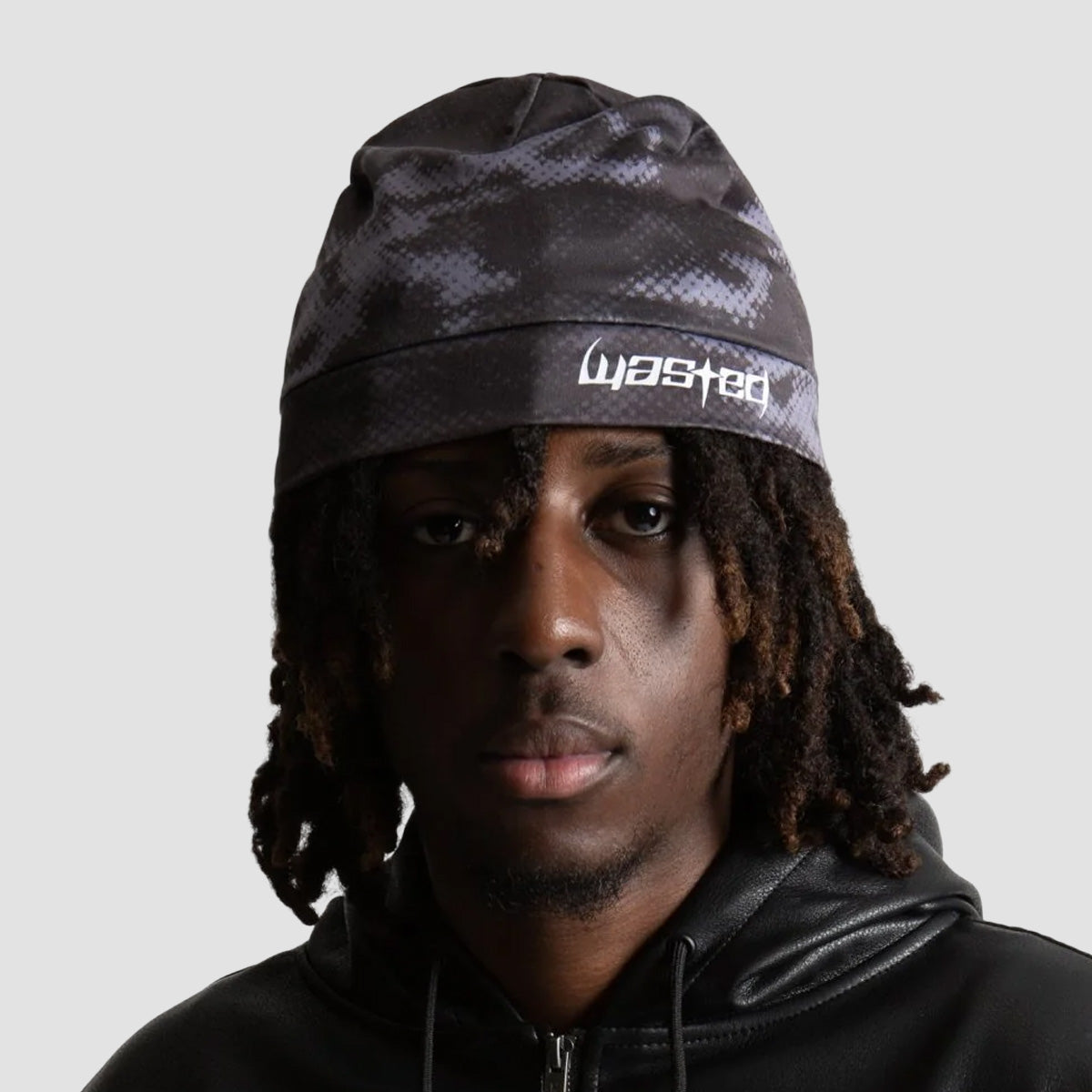 Wasted Paris Digicamo Brow Beanie Camo Black