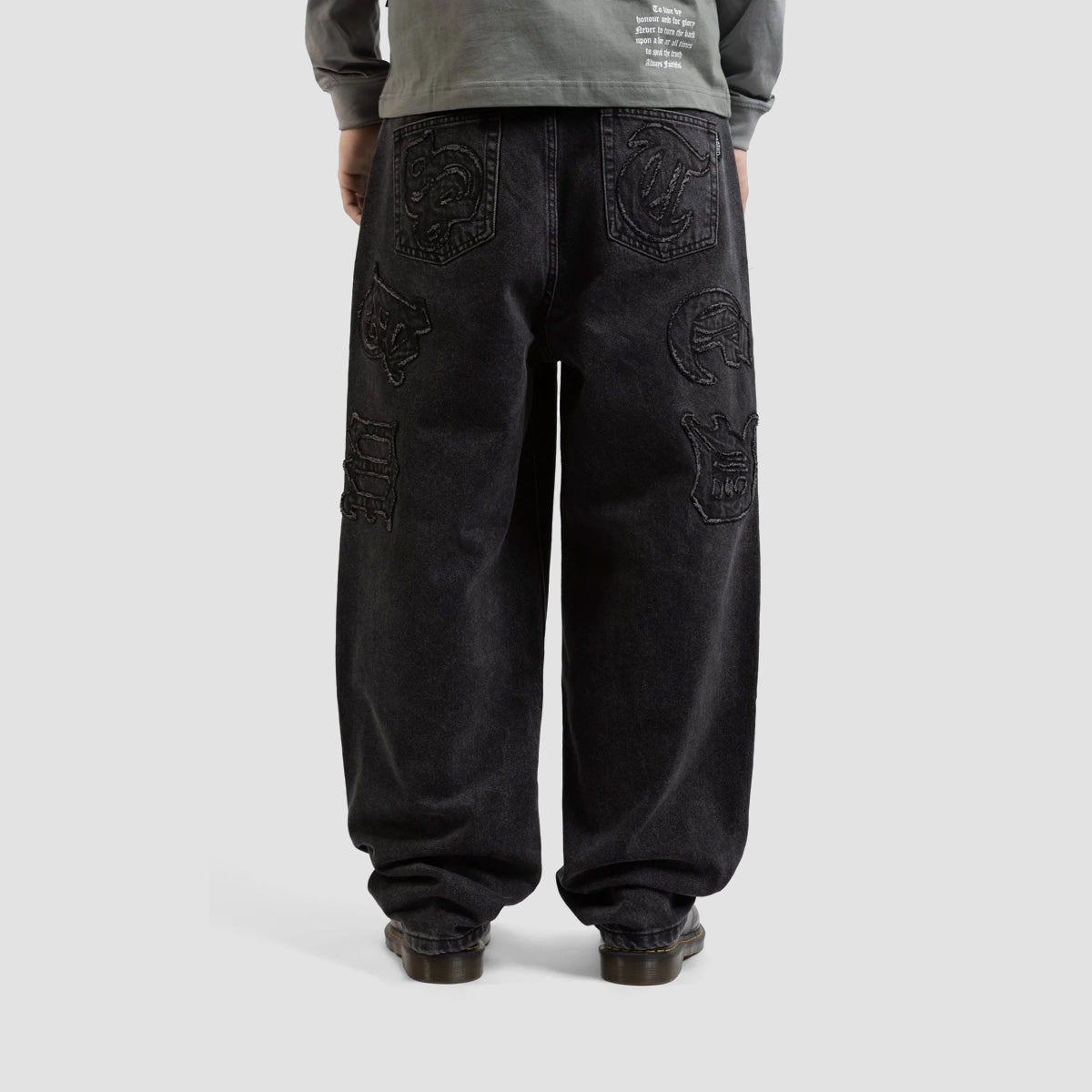 Wasted Paris Kingdom Curve Destroy Casper Baggy Fit Jeans Faded