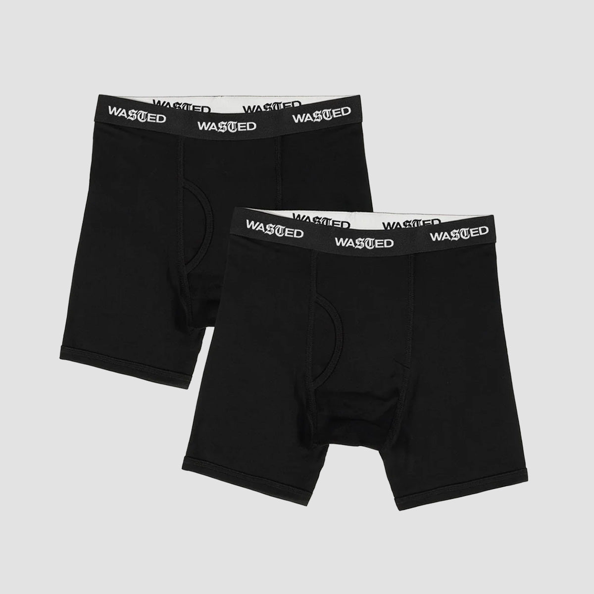 Wasted Paris Signature Boxer Briefs 2 Pack Black