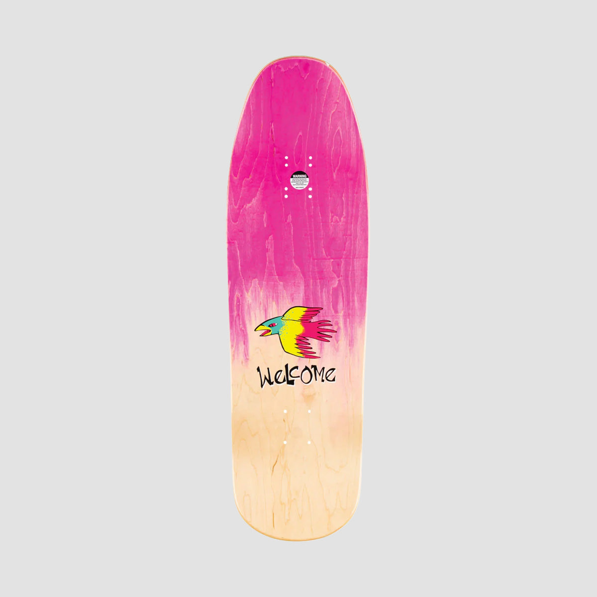 Welcome Animal Kingdom Chris Miller Pro Model On Gaia Skateboard Deck Pink/Natural Stain - 9.6"