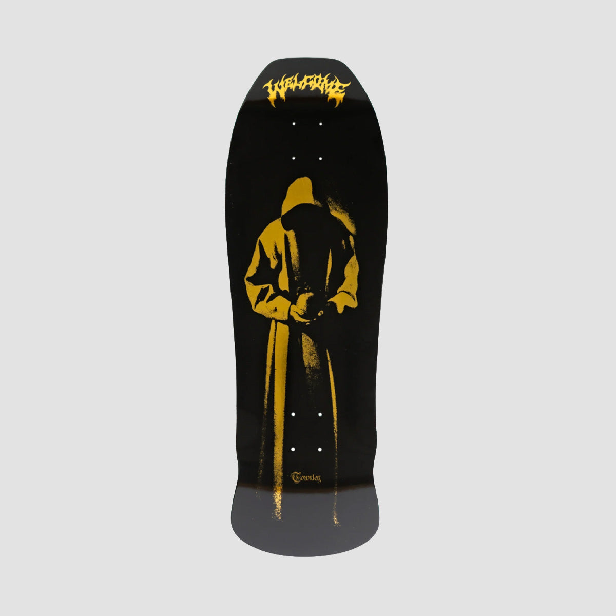 Welcome Contemplation Ryan Townley Pro Model On Early Grab Skateboard Deck Black/Gold Foil - 10"