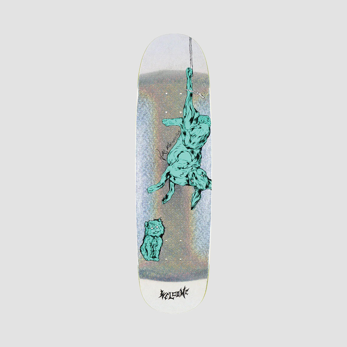 Welcome Fairy Tale Nora Pro Model On Sphynx Skateboard Deck Yellow - 8.8"