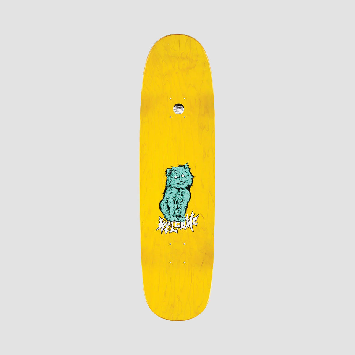 Welcome Fairy Tale Nora Pro Model On Sphynx Skateboard Deck Yellow - 8.8"