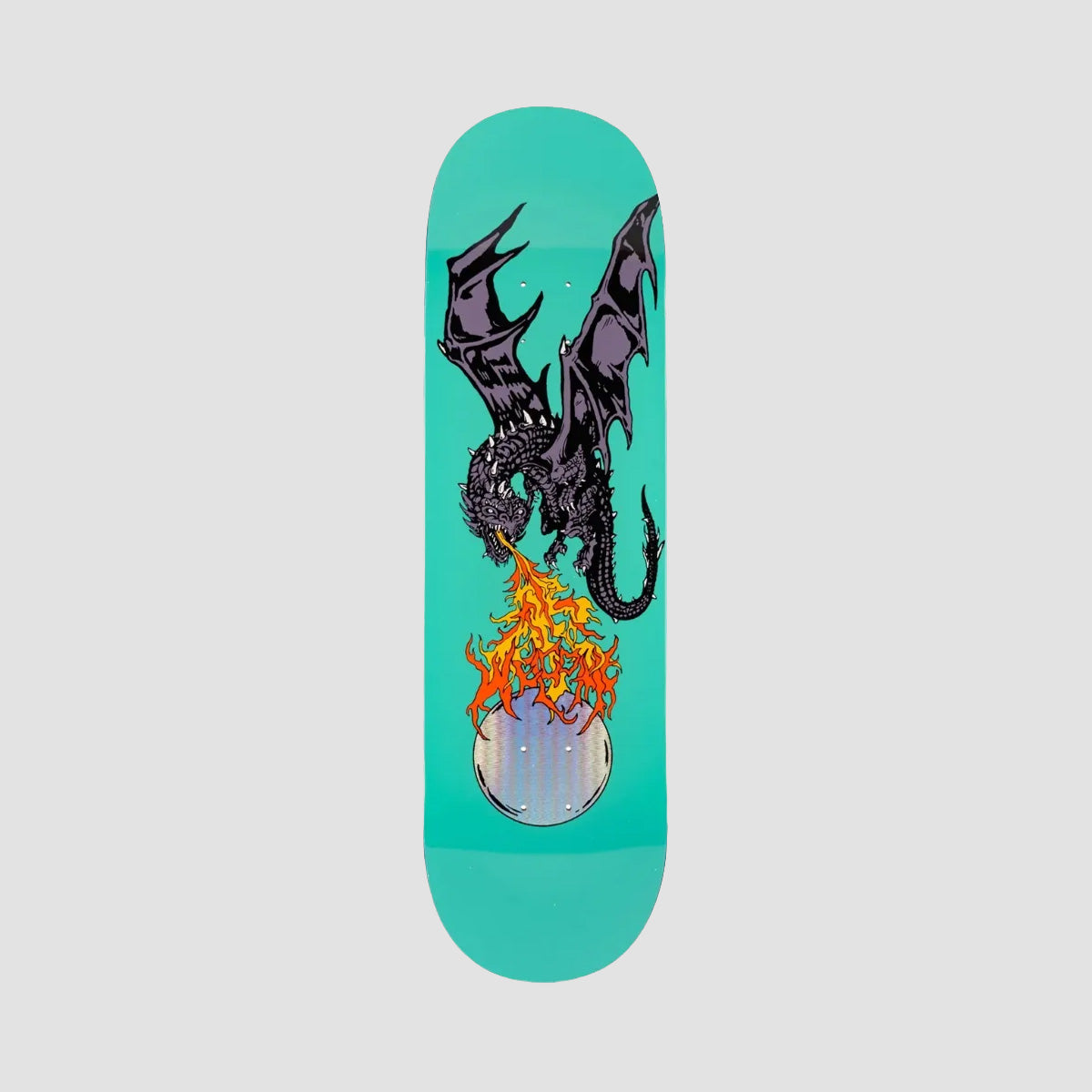 Welcome Firebreather On Popsicle Skateboard Deck Teal - 9"