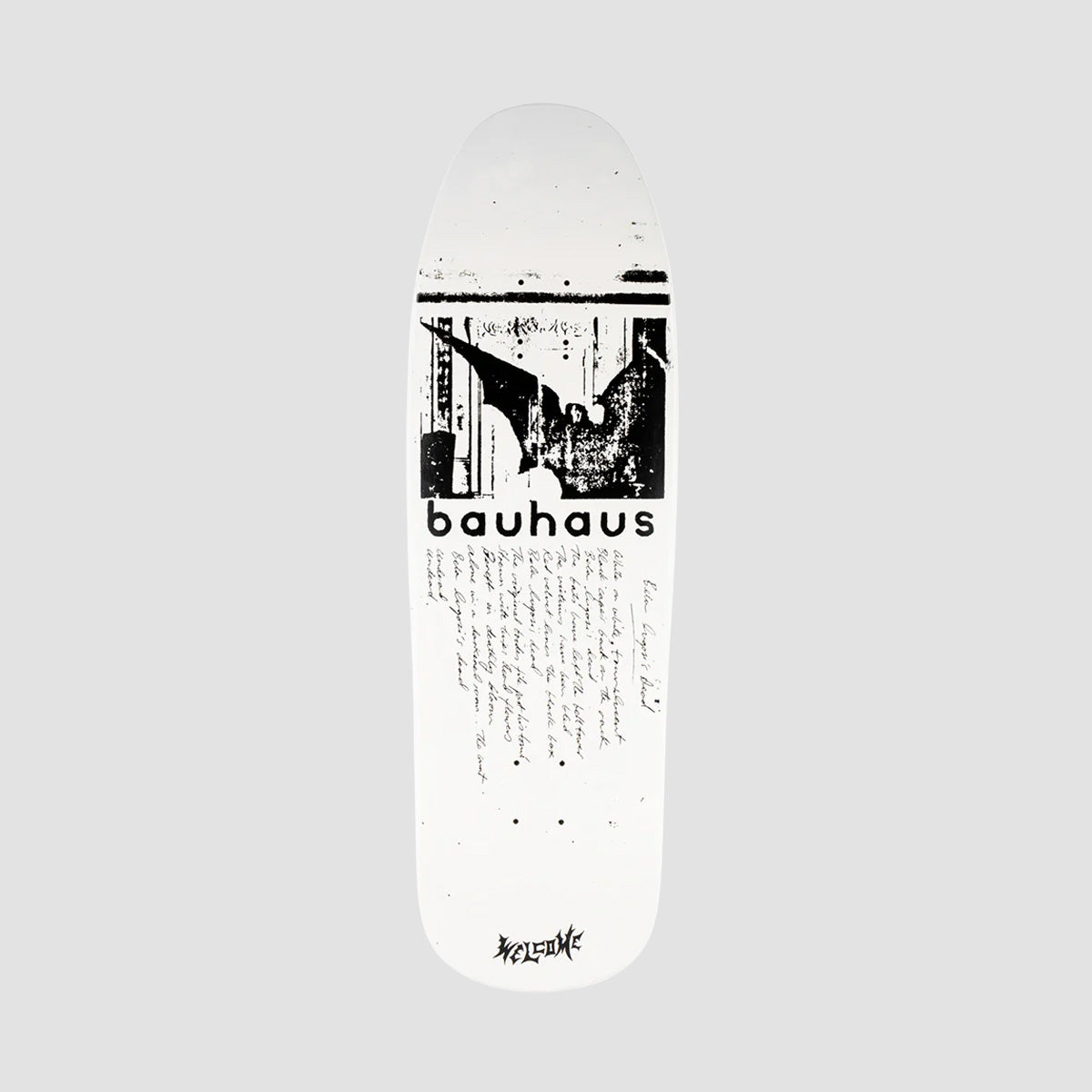 Welcome X Bauhaus Bela On Gaia Skateboard Deck White - 9.6"