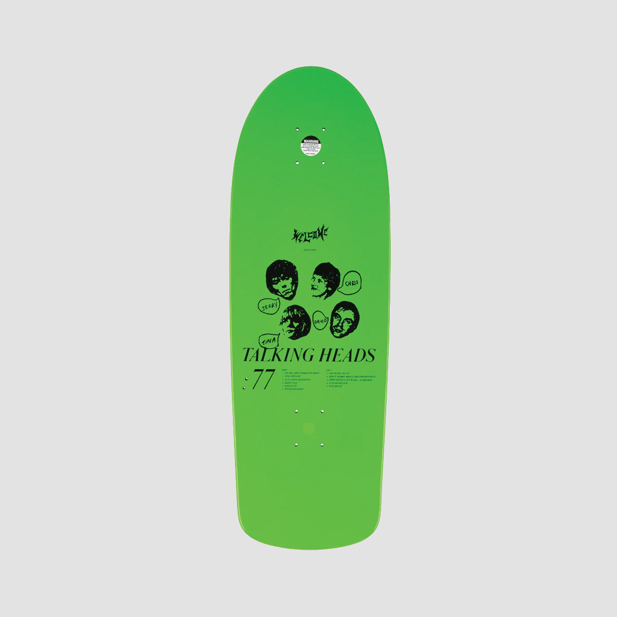 Welcome X Talking Heads Psycho Skateboard Deck Green Dip - 10"