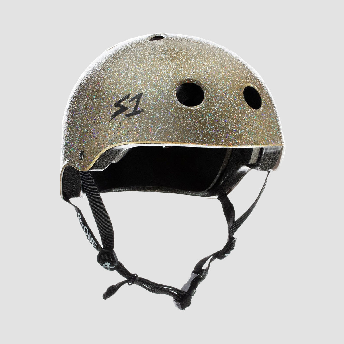 S1 Lifer Helmet Double Gold Glitter