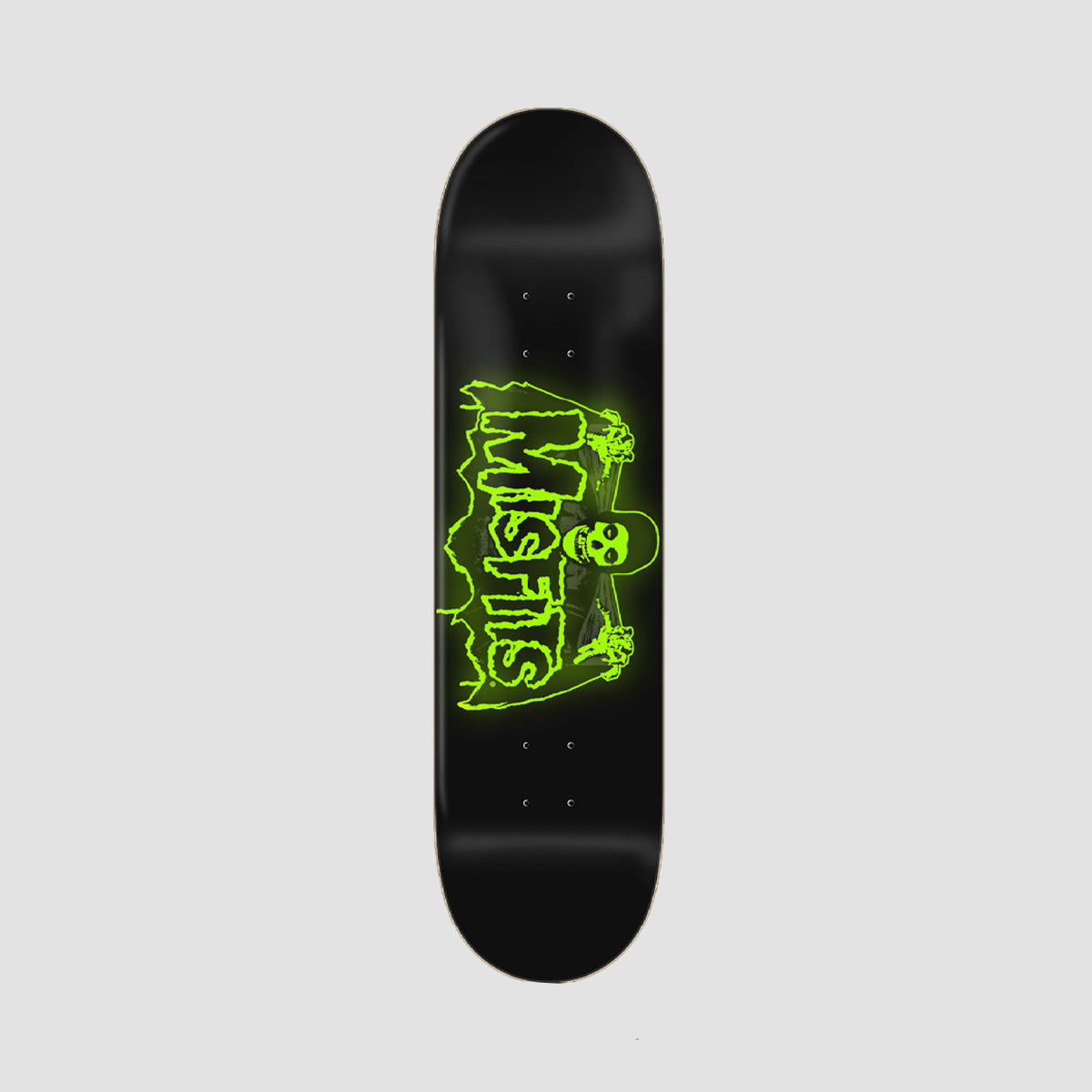 Zero Misfits Bat Fiend Skateboard Deck Glow In The Dark - 8.25"