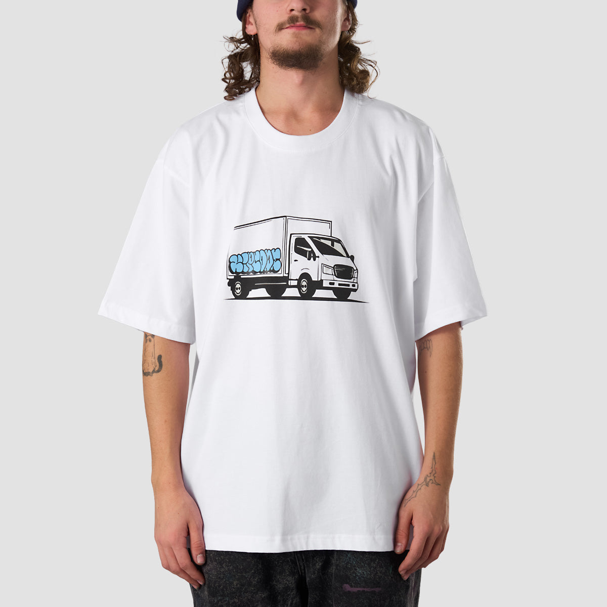 Zipcode Truck Oversized T-Shirt White
