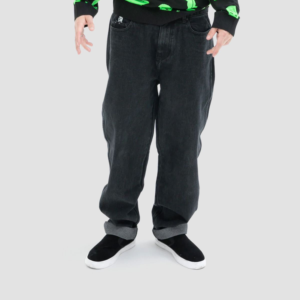 Ripndip La Brea Denim Pants Black Medium Wash - Main Image