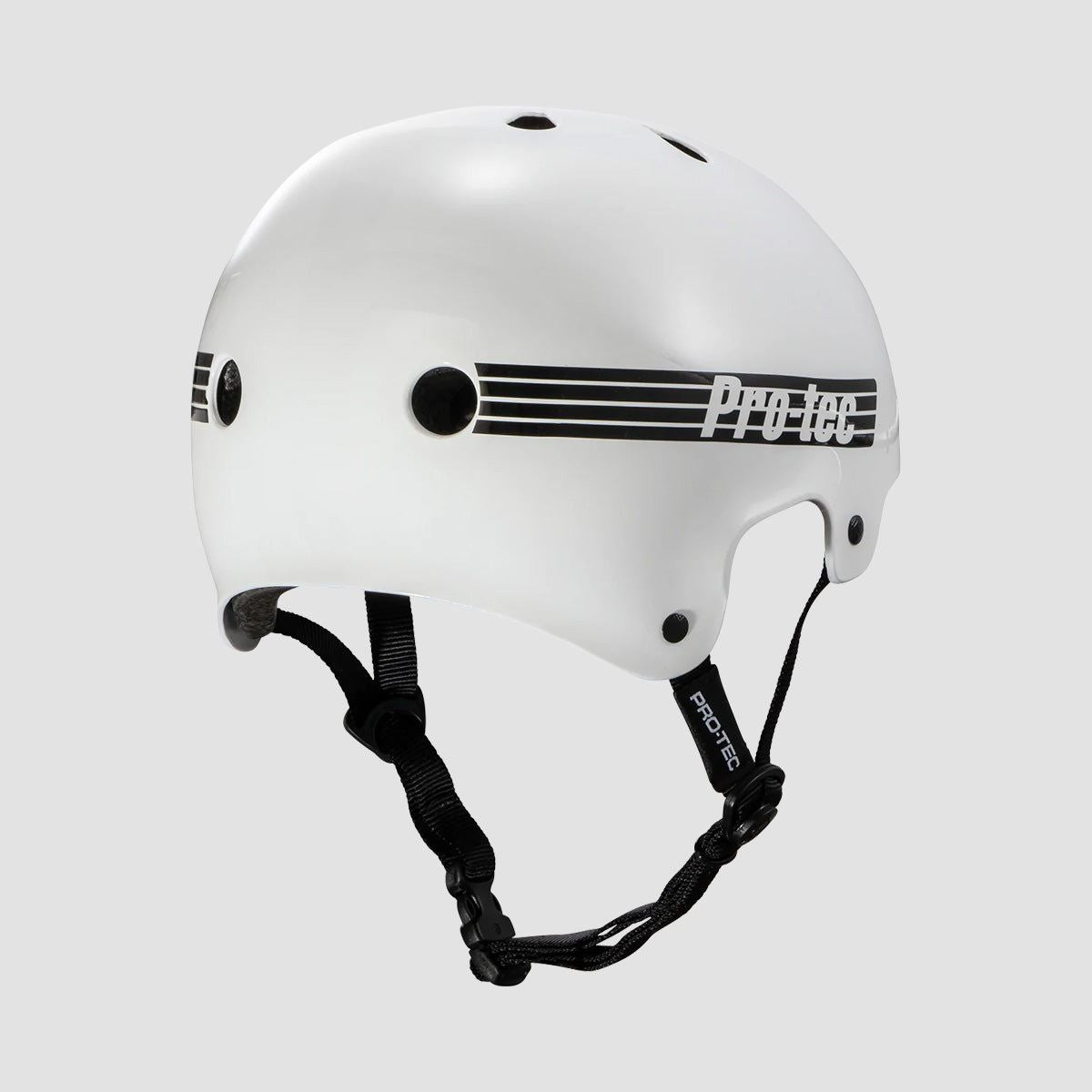 Protec Old School Certified Helmet Gloss White