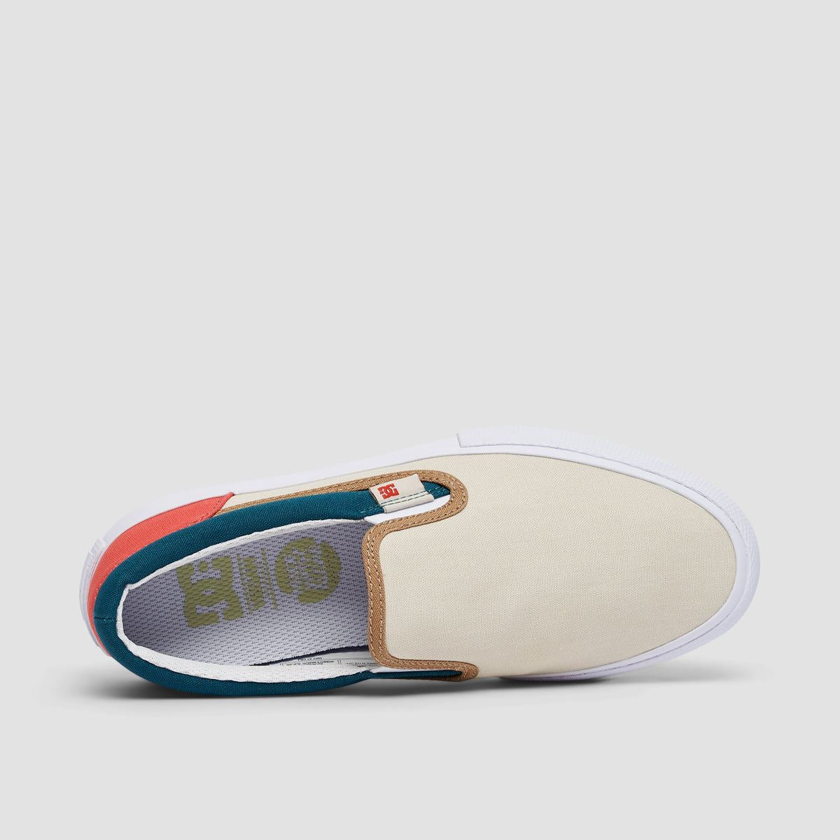 DC Manual Slip-On Shoes - Cream - Womens