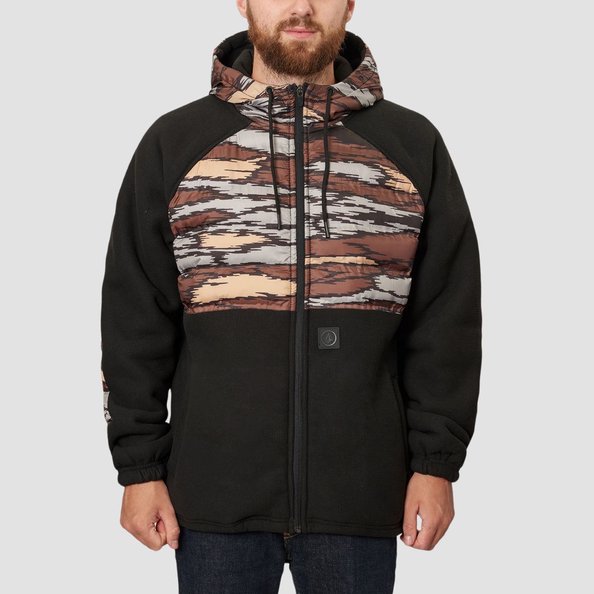 Volcom Muzzer Tripper Lined Fleece Bark Brown