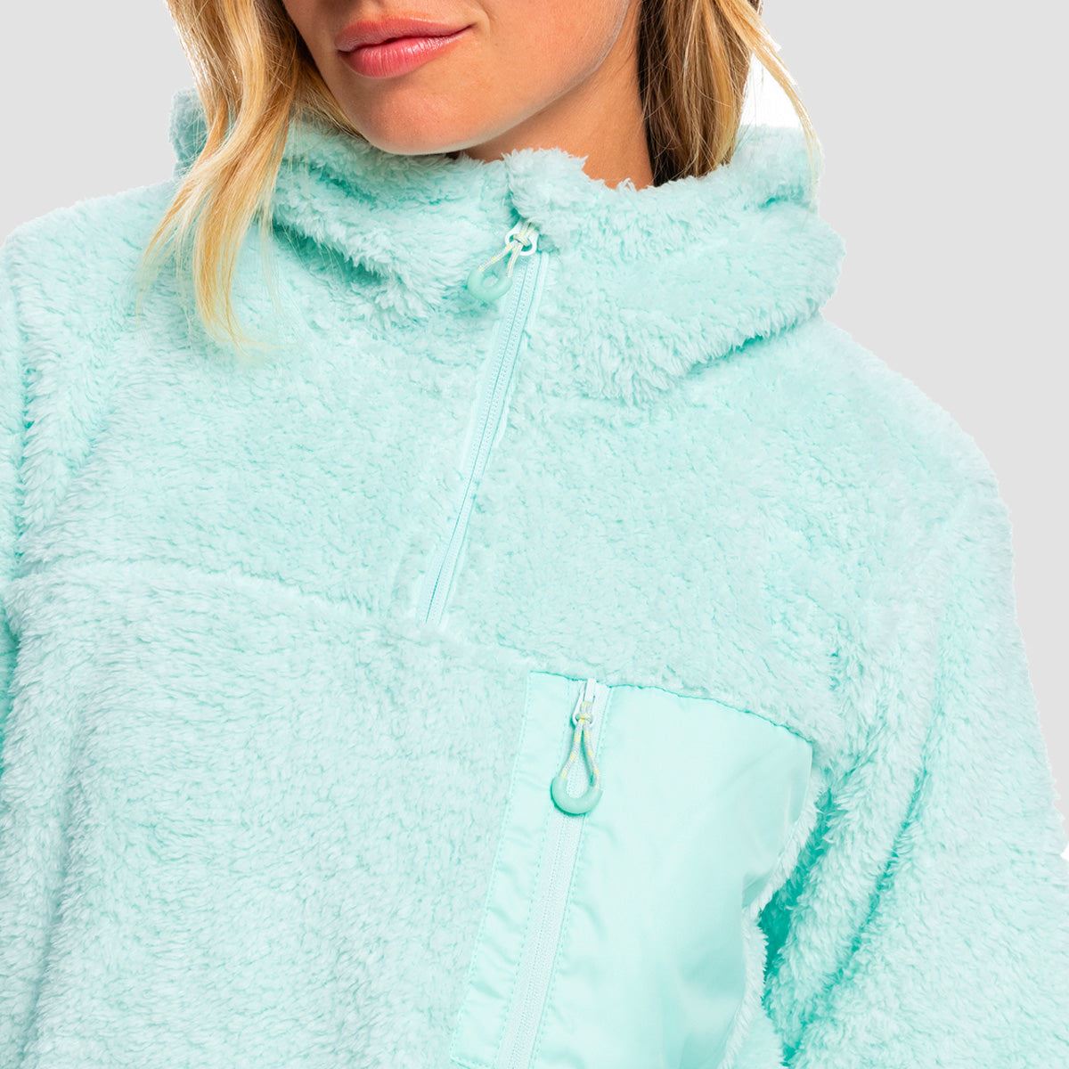 Roxy Alabama Pullover Fleece Fair Aqua - Womens