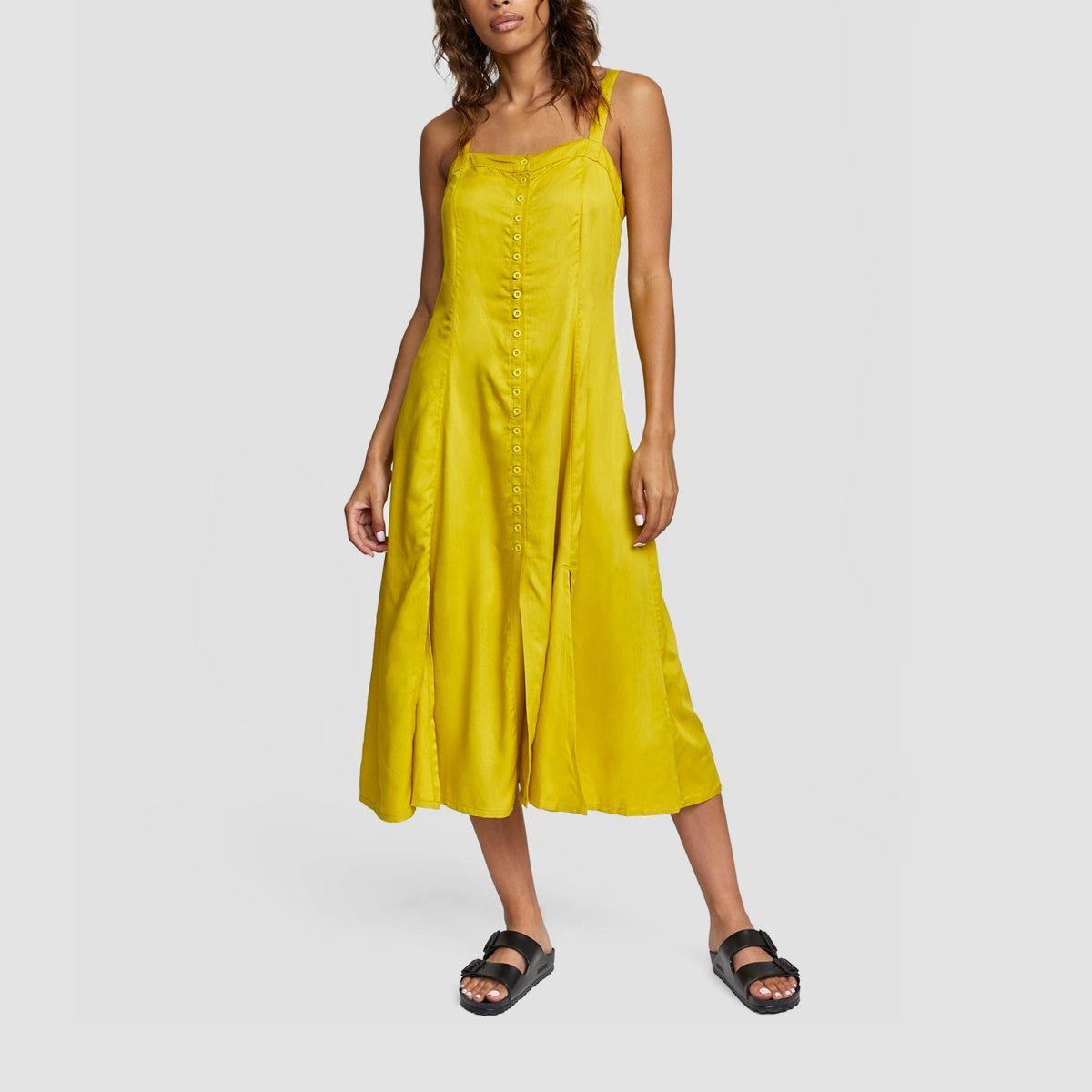 RVCA Jethro Midi Dress Sulphur - Womens