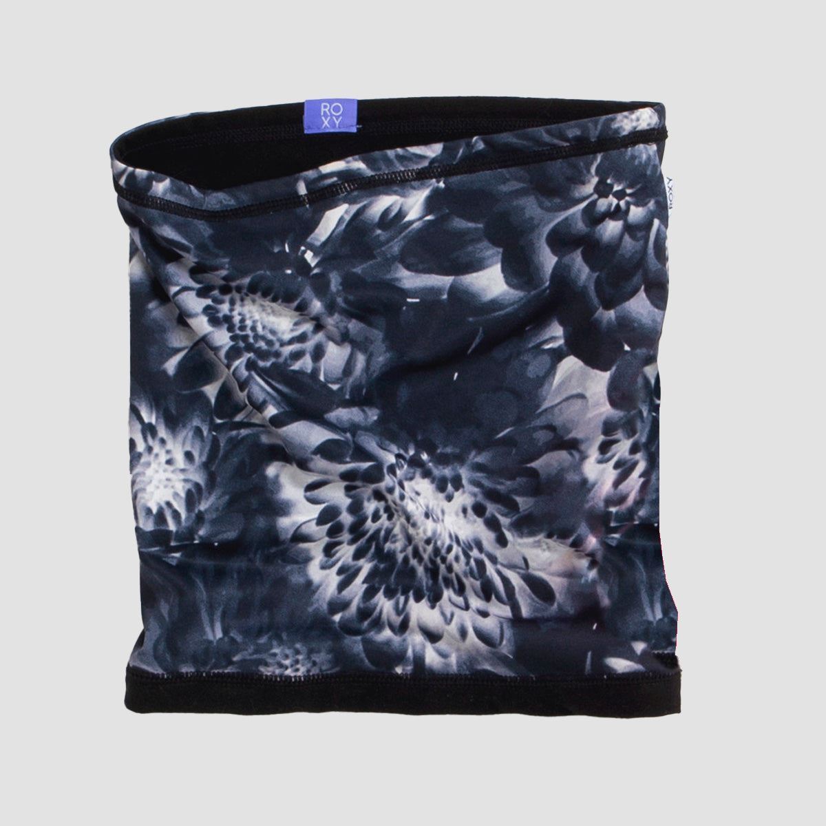 Roxy Lana Neck Warmer True Black Future Flower - Womens
