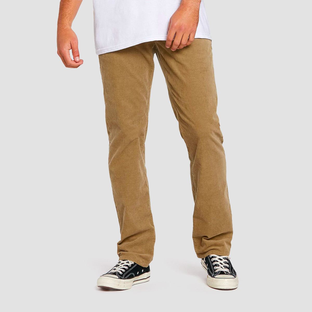 Volcom Solver 5 Pocket Corduroy Pants Khaki