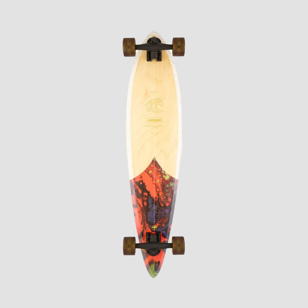 Arbor Groundswell Fish Pintail Longboard Skateboard - 37"