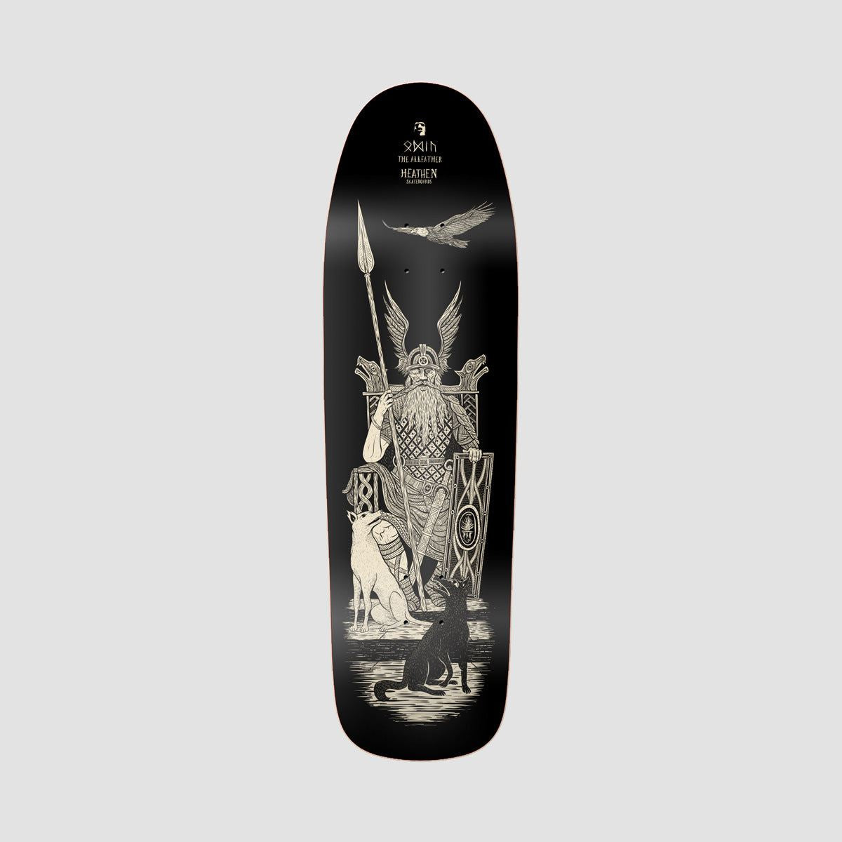 Heathen Odin On The Hammer Skateboard Deck - 9.31"
