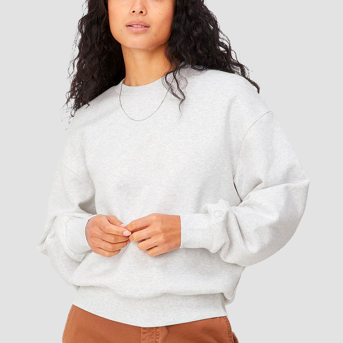 Carhartt WIP Casey Sweatshirt Ash Heather/Silver - Womens