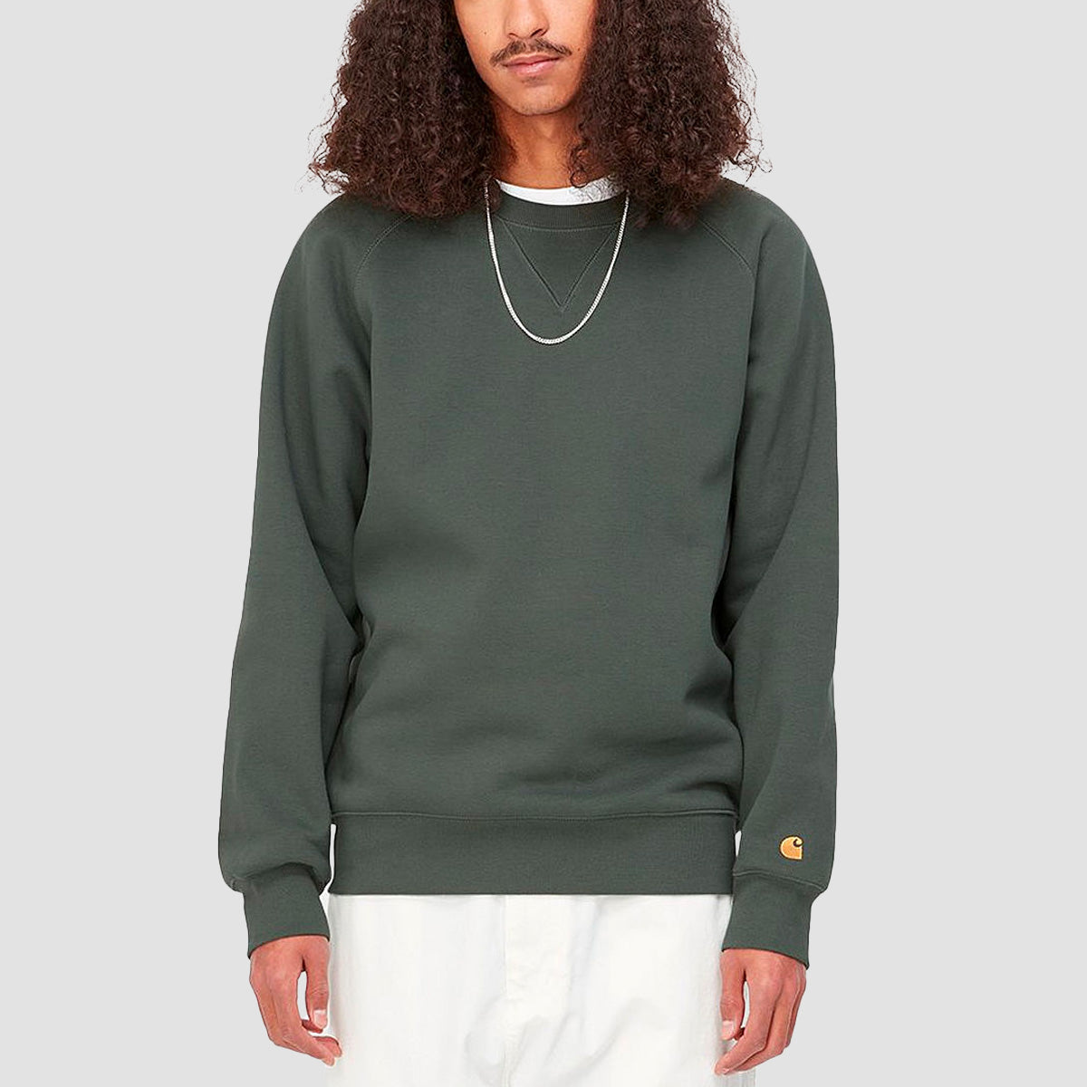 Carhartt WIP Chase Crew Sweat Jura/Gold