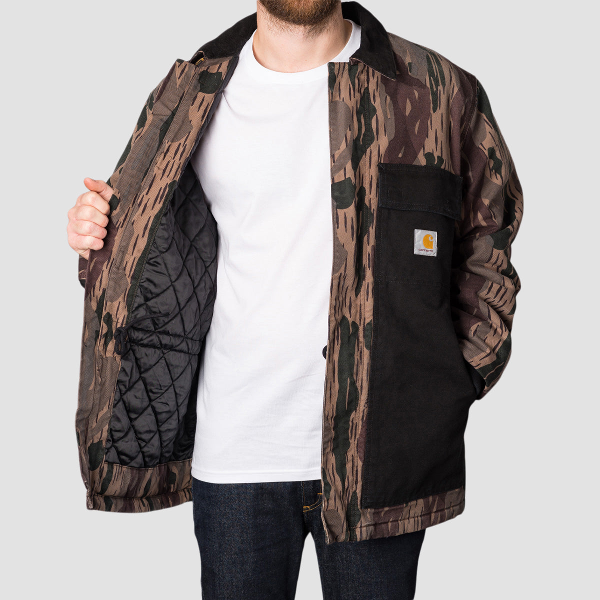 Carhartt WIP OG Arctic Coat Camo Unite/Black Aged Canvas