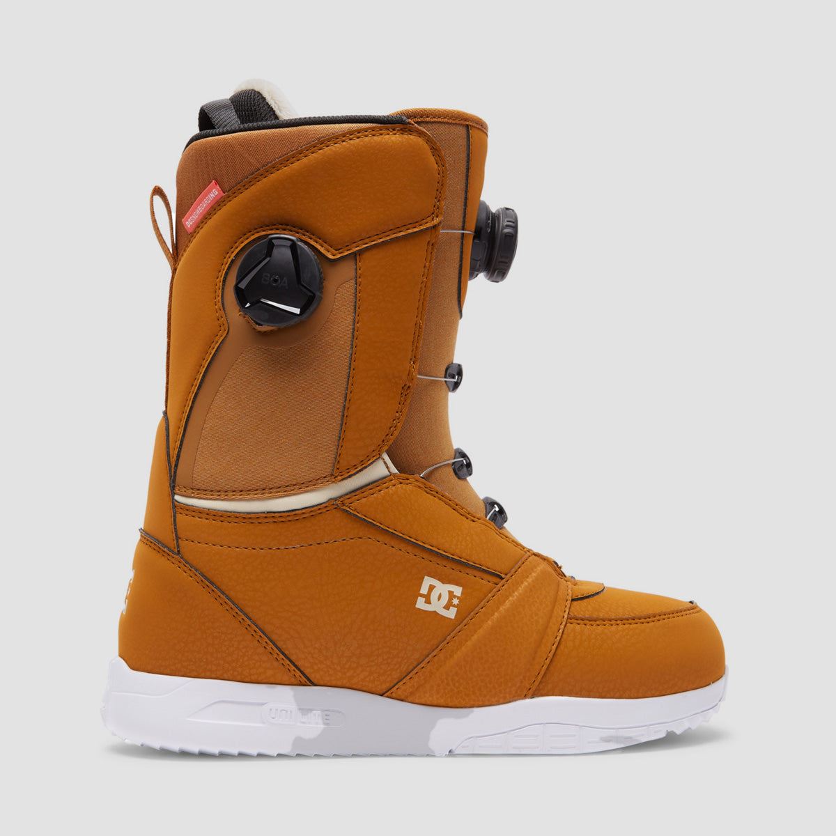 DC Lotus BOA Snowboard Boots Choco Brown/Off White Womens Rollersnakes