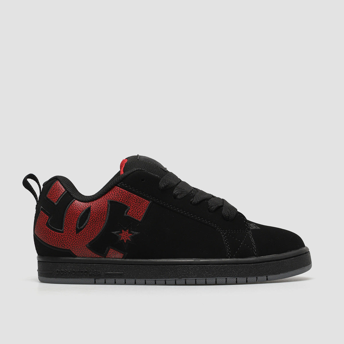 Red and store black dc shoes